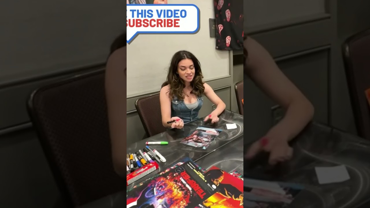 Ужасающий 2 | Получение автографа Лорен ЛаВеры | Atlanta Mad Monster #terrifier2 #laurenlavera