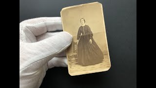Antique Carte de Visite Portrait with a Tax Stamp