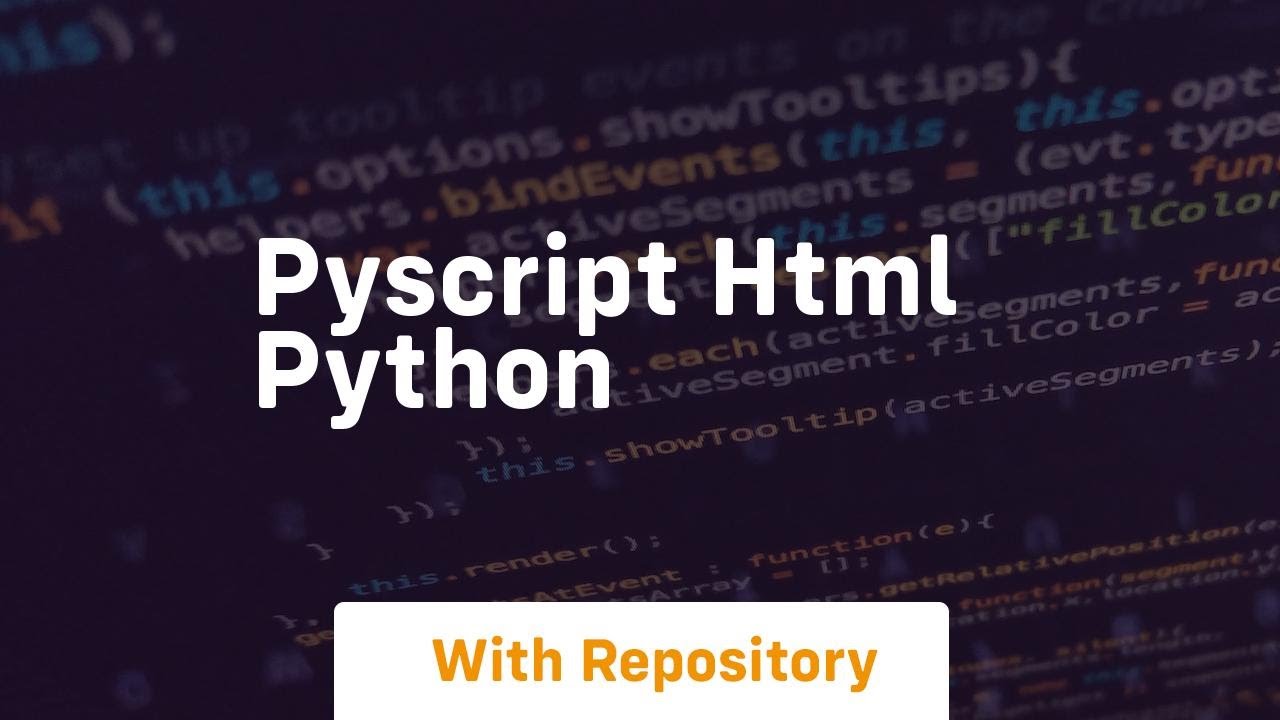 Pyscript html python - YouTube