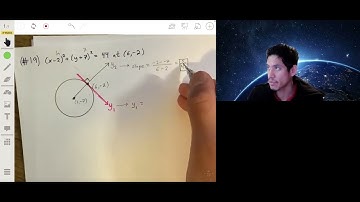 Determining the Equation of the Tangent Line to a Circle at a Given Point | Conic Sections
