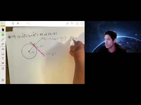 Determining the Equation of the Tangent Line to a Circle at a Given Point | Conic Sections