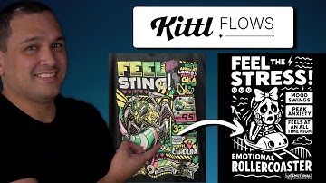 *EENVOUDIGE* Kittl Flows AI-zelfstudie (van telefoonfoto tot voltooid ontwerp)