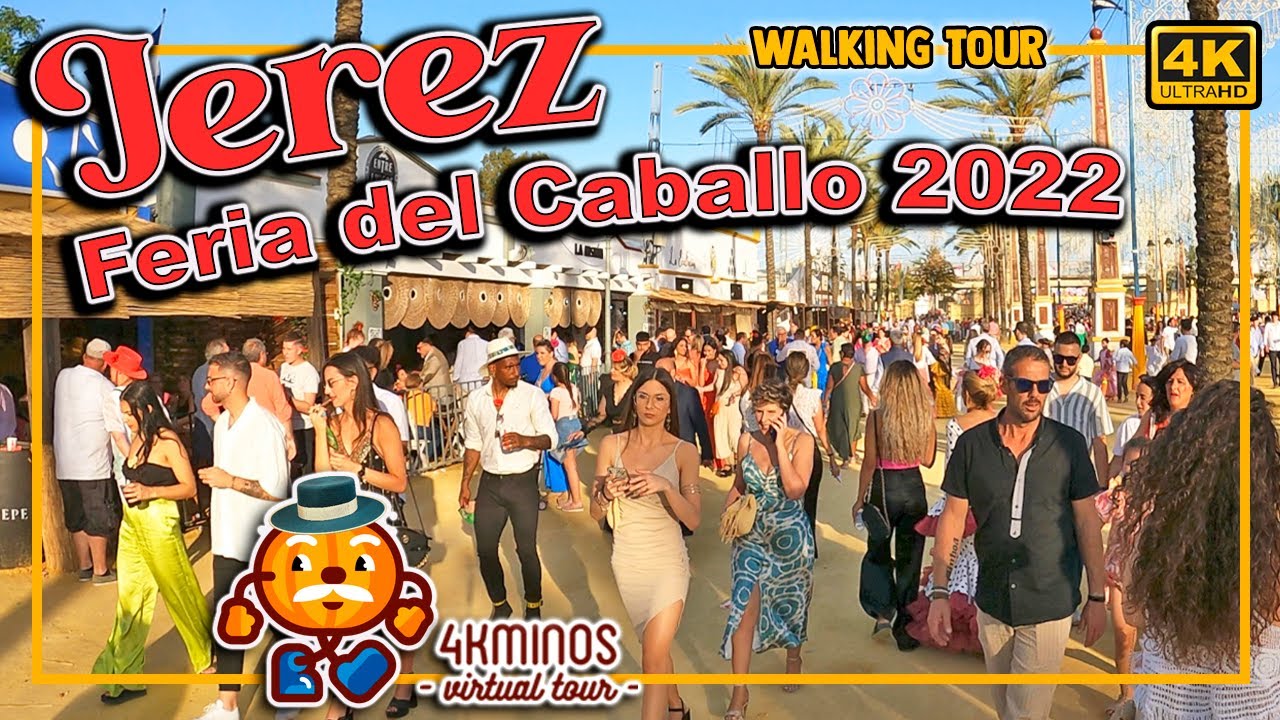 JEREZ - FERIA DEL CABALLO 2022 - 4K (Ultra HD) Walking Virtual Tour Spain