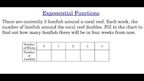 Exponential Functions
