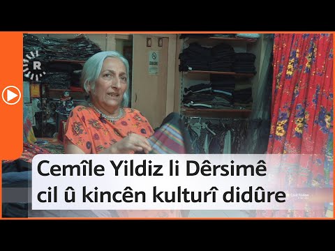 Cemîle Yildiz li Dêrsimê cil û kincên kulturî didûre