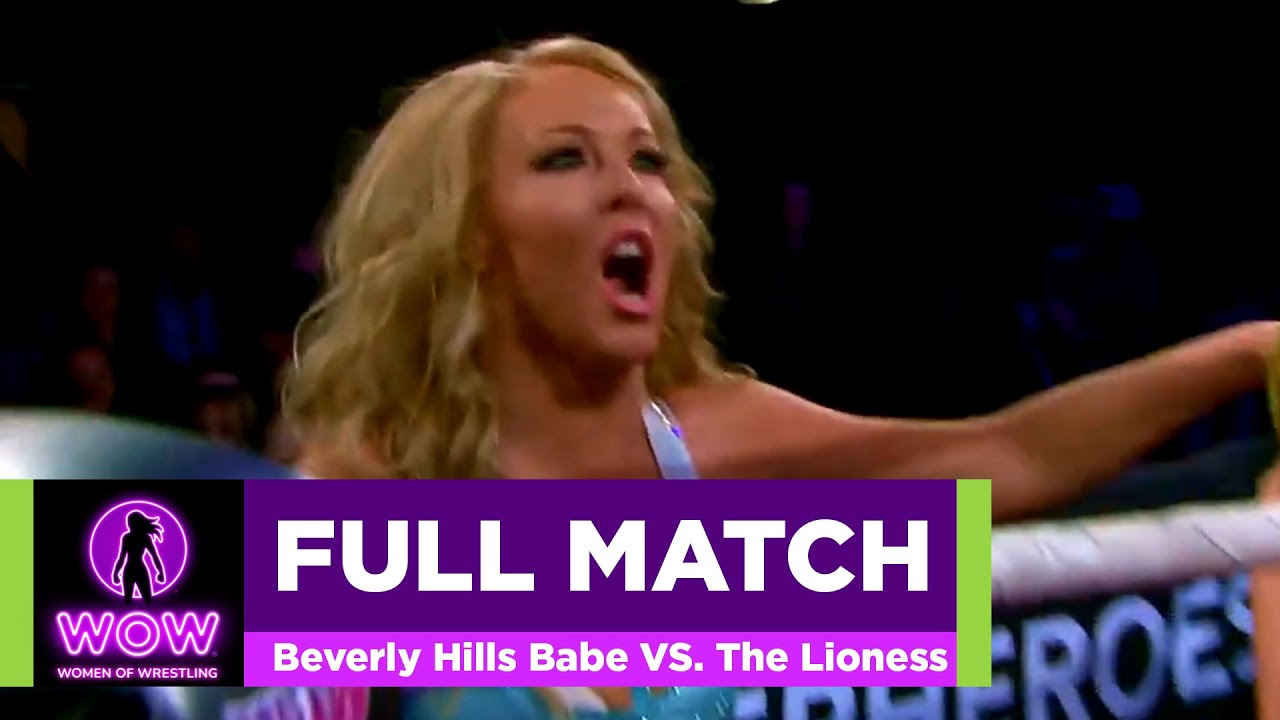 The Beverly Hills Babe VS. The Lioness - WOW Women Of Wrestling - WOW Superheroes