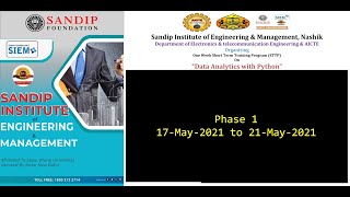 Data Analytics with Python STTP Phase 1 - 17 May Session 1