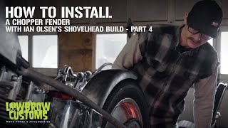 How to Install a Chopper Fender - Ian Olsen’s Harley-Davidson Shovelhead Build - Part 4