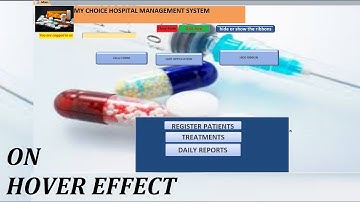 How to apply ON HOVER EFFECT | EVENT on controls like command buttons in Microsoft Access forms