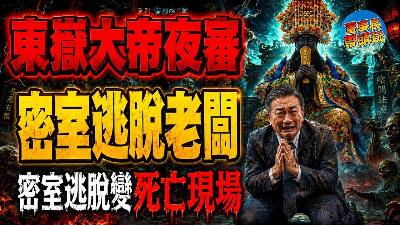 【抓交替寫實錄】東嶽大帝夜審密室老闆，地藏王菩薩臨壇翻案！她扮吊死鬼，逕引來真正吊死鬼