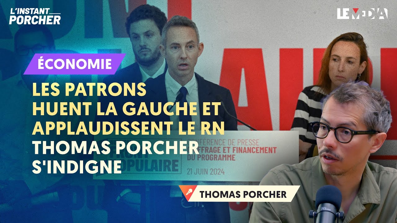 ⁣"UNE VRAIE FAILLITE MORALE" : THOMAS PORCHER DÉNONCE LES PATRONS QUI PRÉFÈRENT LE RN