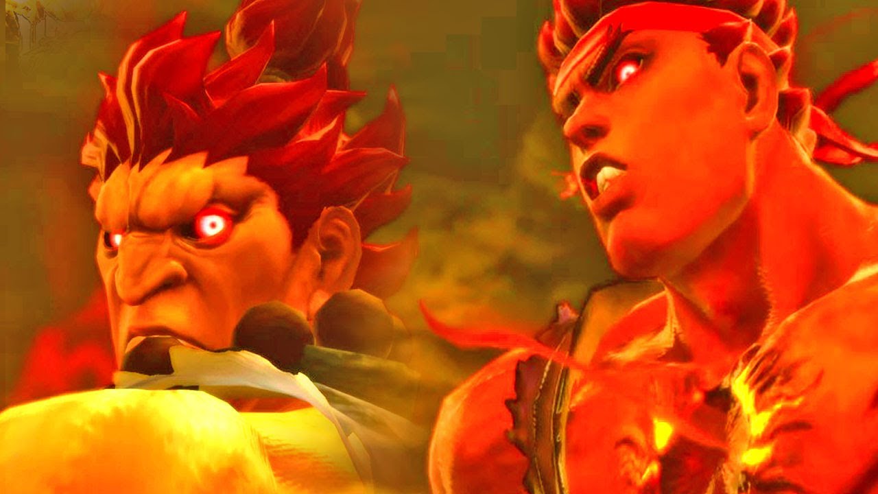 Akuma vs Evil Ryu (Hardest AI CPU) - Ultra Street Fighter 4 Epic Battle ...