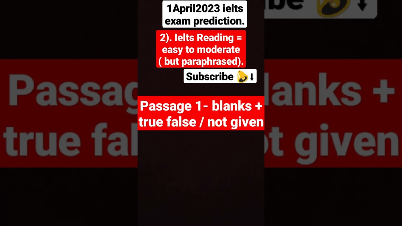 1 April 2023 ielts exam prediction😱 level will be easy or difficult? 