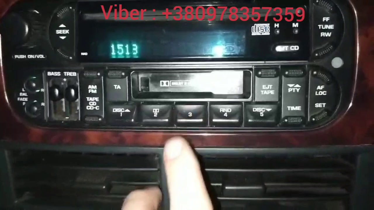Chrysler Jeep Grand Cherokee radio code. Разблокировка