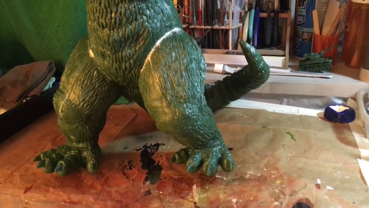 Godzilla model painted polar lights version YouTube