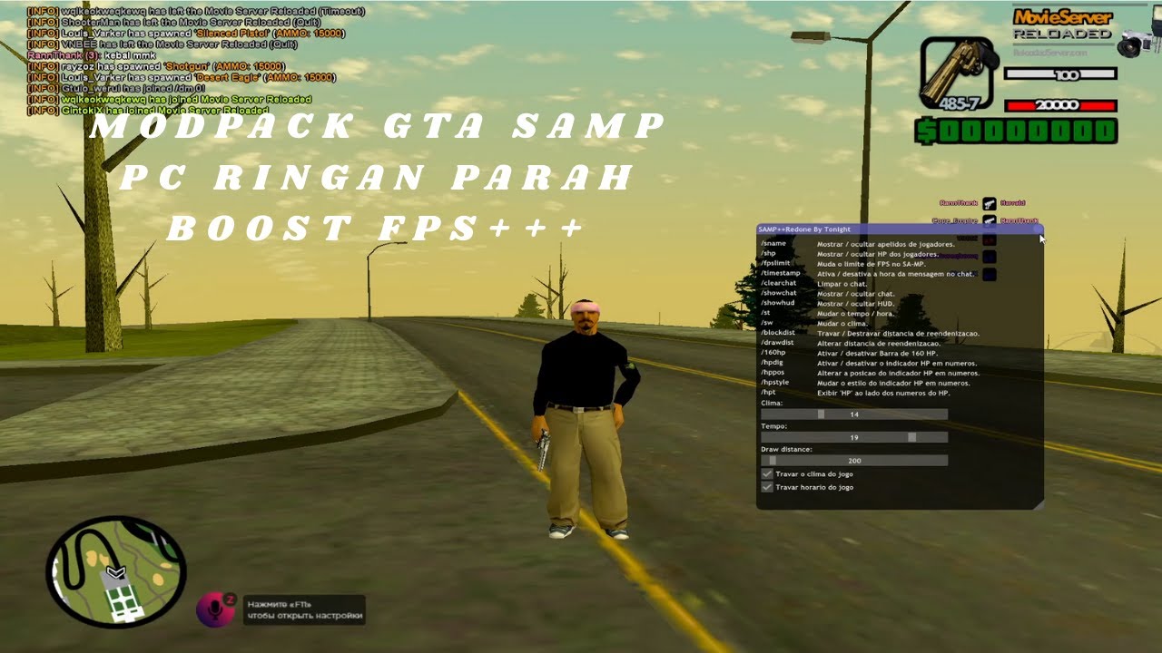 MODPACK GTA SAMP PC RINGAN PARAH BOOST FPS+++ LOW END