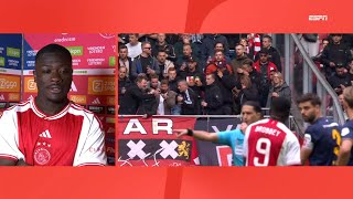 Brobbey over onderonsje met Pröpper: ''Ik werd chagrijnig op hem'' | Ajax 21 Twente | #ajatwe