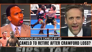 "BIGGEST DEFEAT IN BOXING" Stephen A Smith & Max Kellerman React To Canelo Alvarez Loss To Crawford