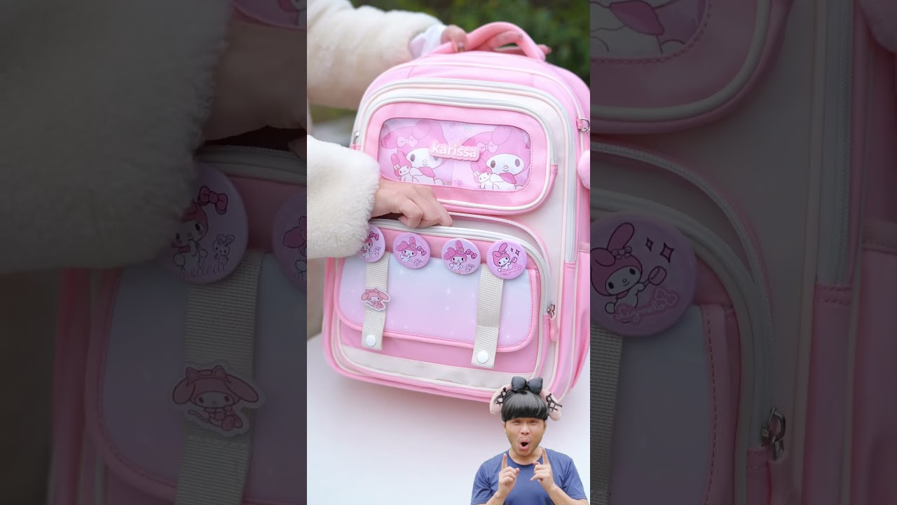 Cặp sách My Melody cực xinh chống nước chống gù 