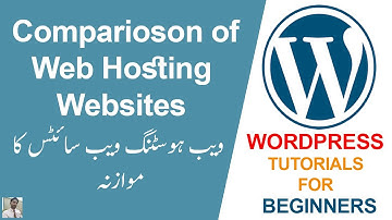 4. Comparison of Web Hosting Websites || WordPress Tutorials in Urdu/Hindi