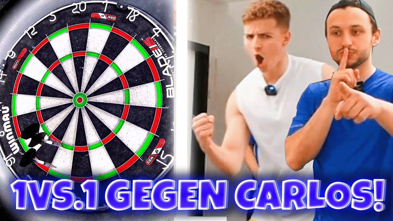 Das ULTIMATIVE DART DUELL! 😱🔥 FINN VS. CARLOS!🎯 (Hinspiel)