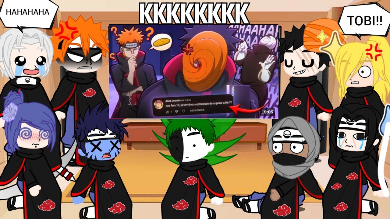Akatsuki react PORQUE O TSUKUYOMI NÃO DARIA CERTO😂❤️ VOICE MAKERS
