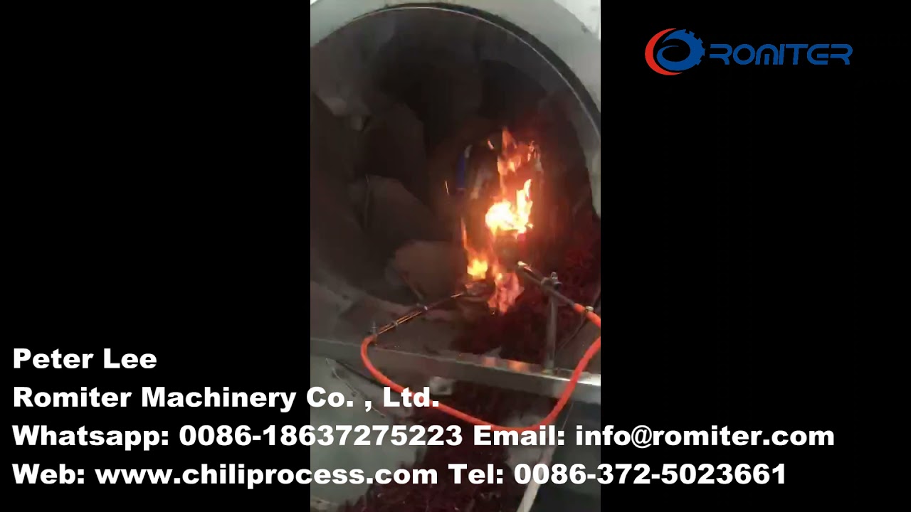 Automatic Chili Hair Impurity Fire Cleaning Machine YouTube