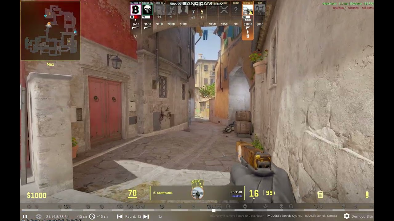 İnferno pistol round 1v5 ace clutch