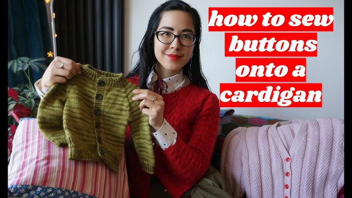 How to attach buttons to your knits – Elizabeth Smith Knits