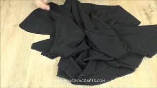Lady Mcelroy Silk Crepe De Chine Fabric Black