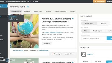 How to set up your blog on EduBlogs