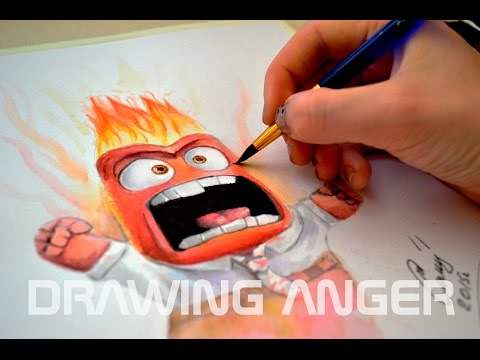 Головоломка мультфильм как нарисовать гнев