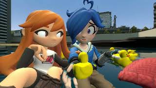 Meggy and Tari at the River (An SMG4 Fan Short)