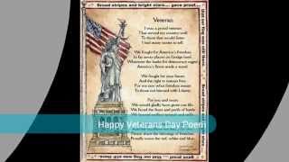Poetry For Happy Veterans Day