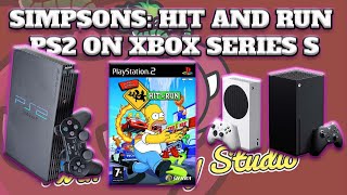 THE SIMPSONS HIT AND RUN PS2 EMULATION GAMEPLAY XBOX SERIES S DONT USE NTSC SETTINGS GUIDE