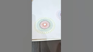 "Spirographia Magnificus: A Masterpiece of Symmetry" ||Spirograph #asmr #shorts #ytshorts