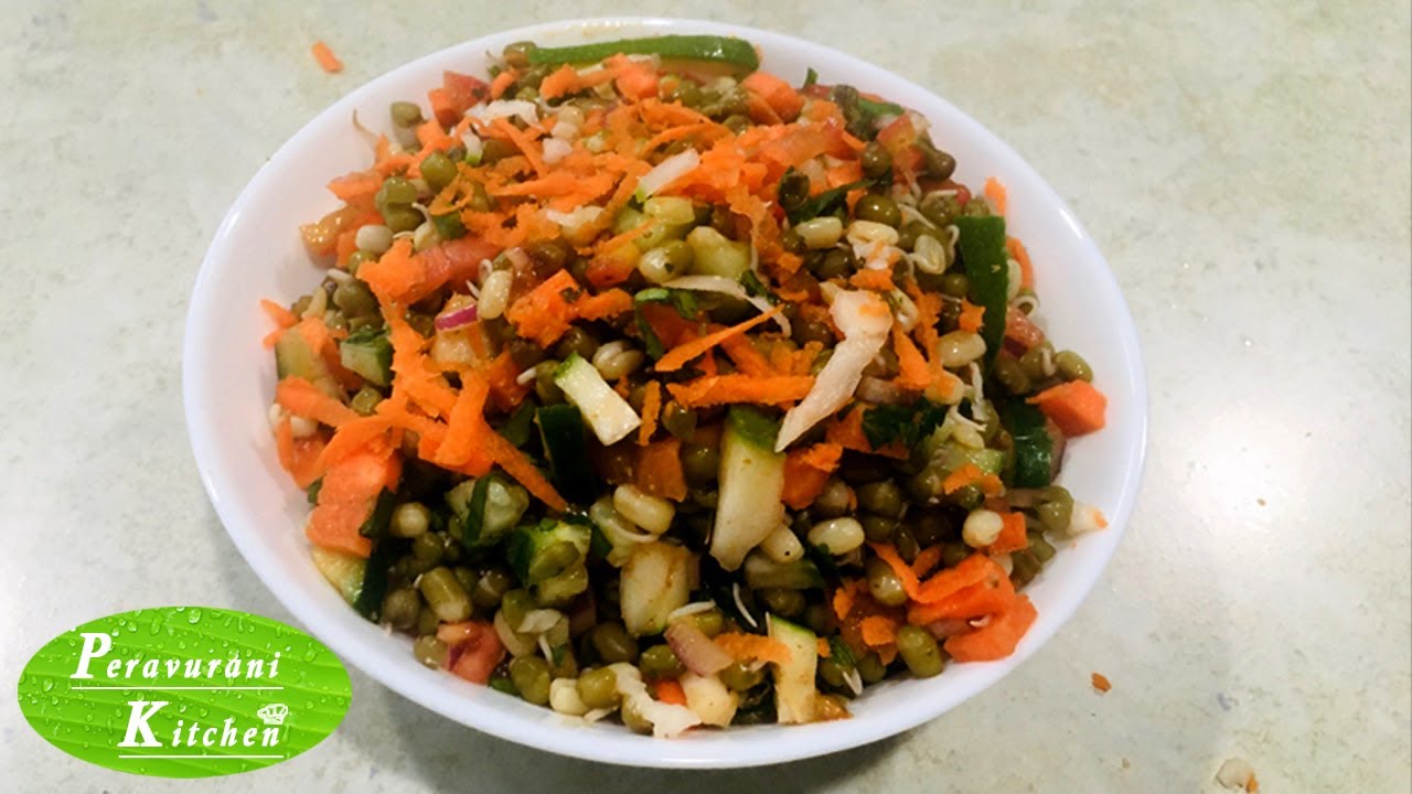 Healthy Breakfast Moong Sprouts Salad Weight Loss Recipe Episode04