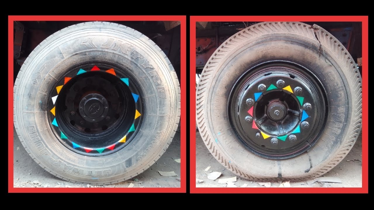 TATA truck rim sticker - YouTube