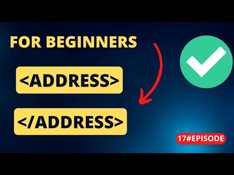 Address tag in html?|html 5 in hindi - urdu|episode 17| - YouTube