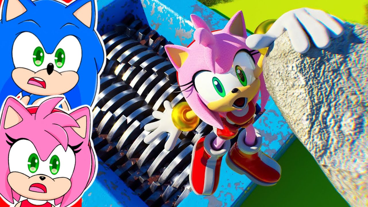 Соник и Эми смотрят «Эми против Шреддера»