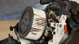 Stihl MS Chainsaw Service Kit Changing the Air Filter