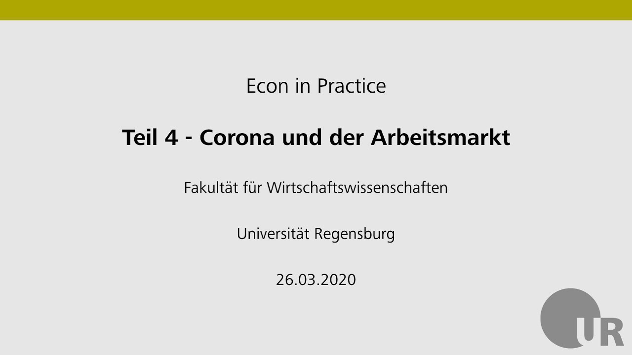 Econ In Practice Universitat Regensburg