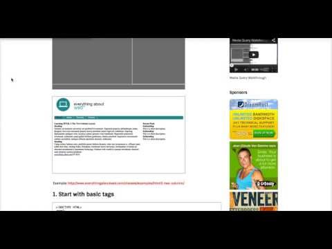 Set up files for a basic HTML5 Two Column page