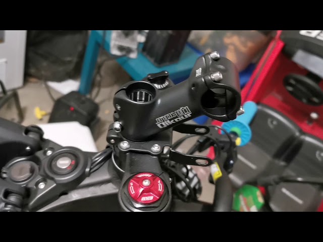 Sur ron mods: 45 degree riser stem