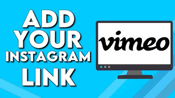 How To Add Your Instagram Link To Your Profile on Vimeo PC