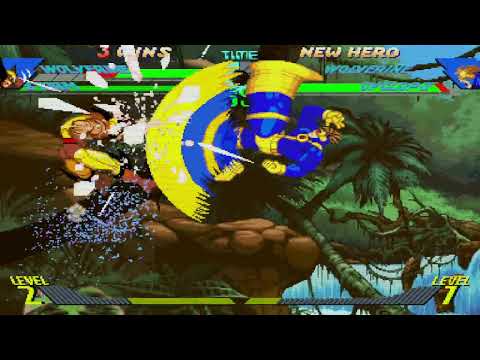 X-Men vs. Street Fighter - Wolverine, Storm vs. Wolverine, Cyclops 4