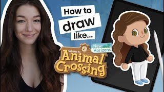 How To Draw Like Animal Crossing • Tutorial • With Template • Cute Cartoon Characters