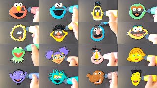 Famous Sesame Street Pancake Art - All characters Wealth
