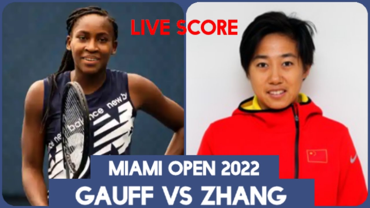 Coco Gauff vs Zhang Shuai Miami Open 2022 Live Score YouTube