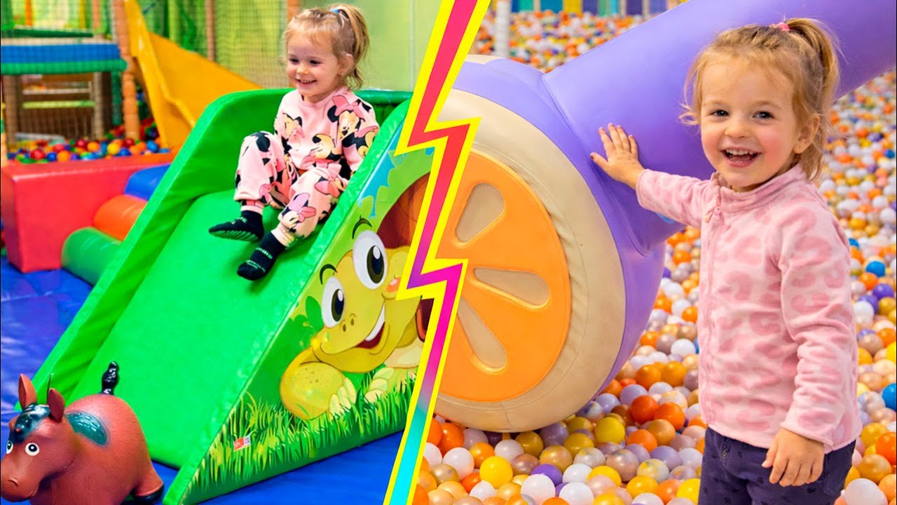 Анна и её любимые площадки: Прыгаем и играем! 🎈🛝Anna at the Playground!